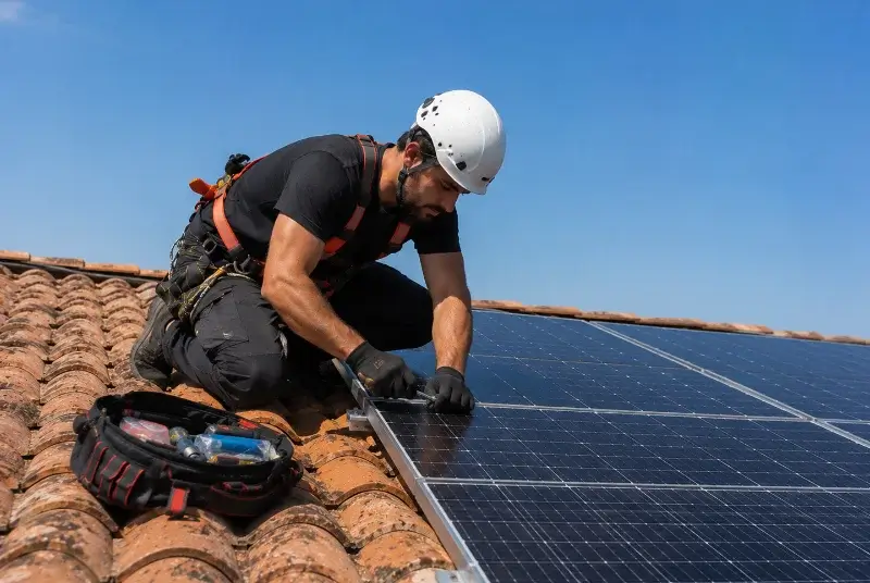 Maintenance et monitoring de panneaux solaires à Martignat