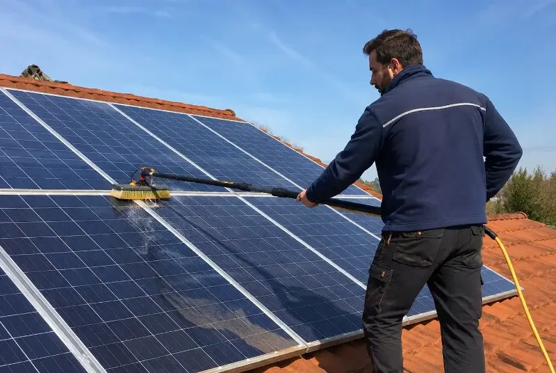 Nettoyage et entretien de panneaux solaires à Martignat